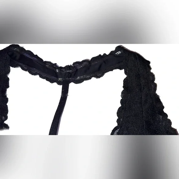 PINK - Lace Halter Bralette - Picture 4 of 10